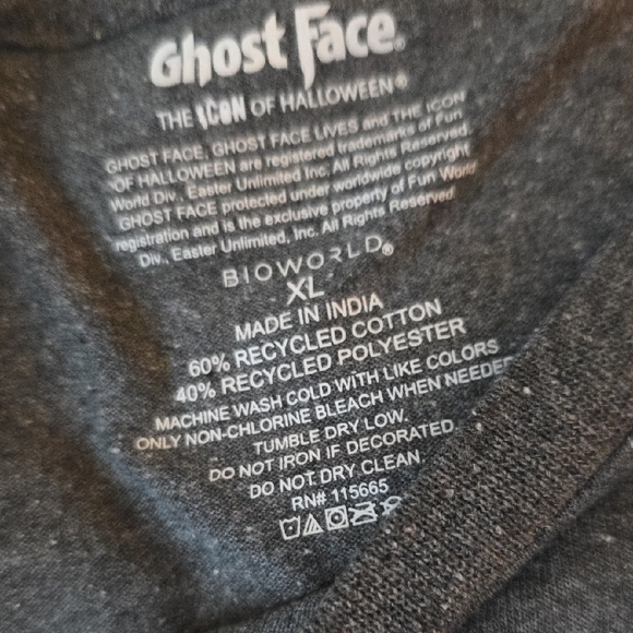 Ghostface Unisex XL Graphic Tee Brand New  Mens Womens  Teens - Picture 4 of 9